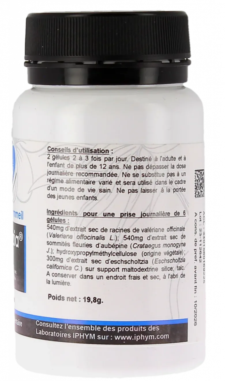 Sédalozia sérénité sommeil Iphym – pot de 60 gélules