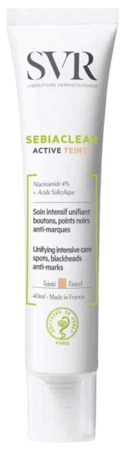 Sebiaclear Active teinté soin intensif SVR - tube de 40 ml