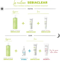 Sebiaclear Hydra Réparateur hydratant SVR - tube de 40ml
