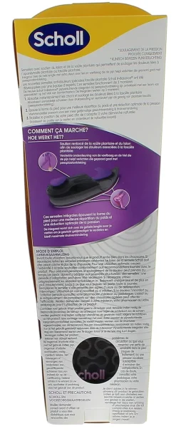 Semelles In-Balance anti-douleurs fasciite plantaire Scholl - 1 paire