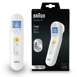 Sensian 3 thermomètre frontal sans contact Braun - un thermomètre