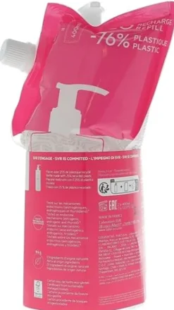 Sensifine AR eau micellaire peaux sensibles à rougeurs SVR - flacon-pompe de 400ml + recharge