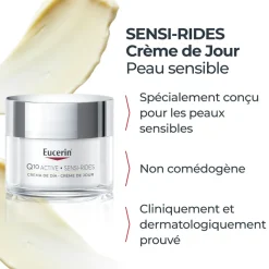 Sensi-Rides crème de jour peau sensible Eucerin - pot de 50ml