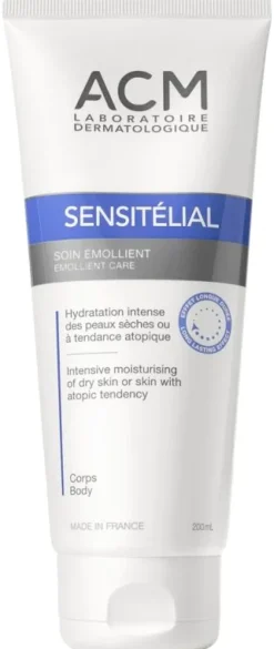 Sensitélial soin émollient Laboratoire ACM - tube de 200ml
