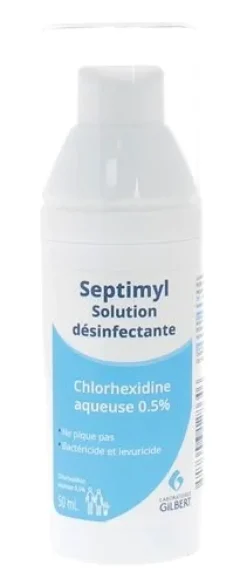 Septimyl solution désinfectante chlorhexidine aqueuse 0,5% Gilbert