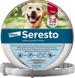Seresto collier antiparasitaire grands chiens Elanco – 1 collier