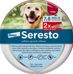 Seresto collier grands chiens Elanco - 2 colliers