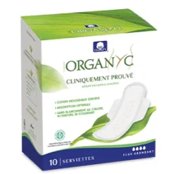 Serviette extra-fine super Bio Organyc - Boite de 10 serviettes