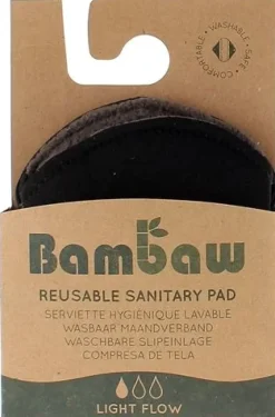 Serviette hygiénique lavable Bambaw - une serviette lavable