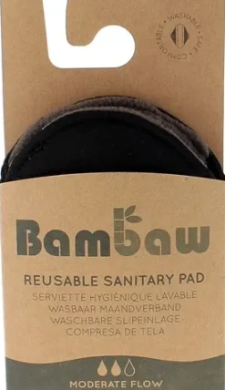Serviette hygiénique lavable Bambaw - une serviette lavable