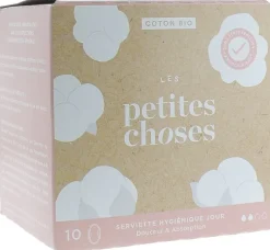 Serviettes Hygiéniques Coton Bio Normal Les Petites Choses - boîte de 10 serviettes