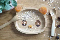 Set repas pour enfant en bambou Cap Bambou - boîte contenant 3 produits