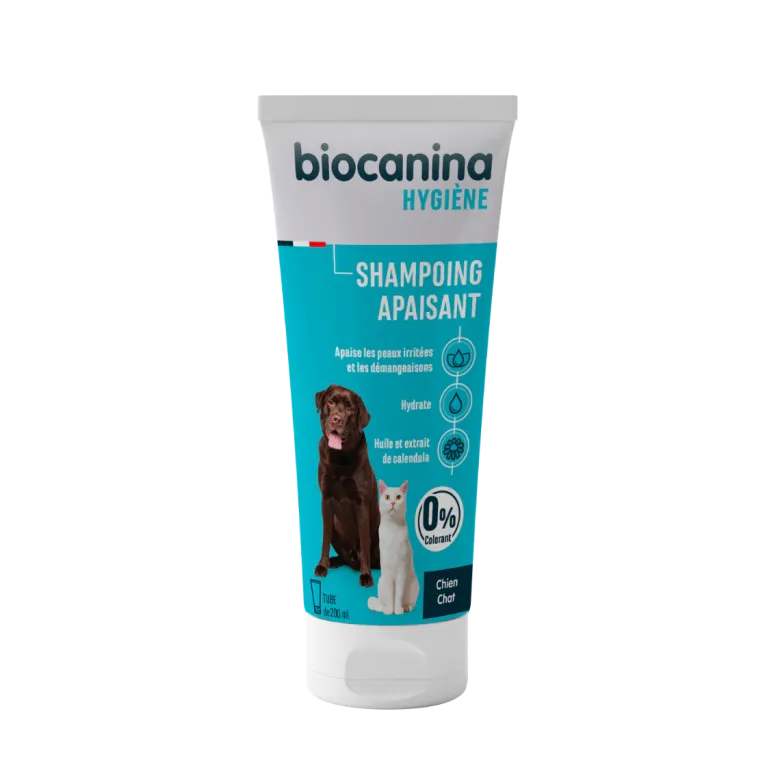 Shampoing apaisant chien et chat Biocanina - tube de 200 ml