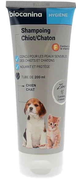 Shampoing chiot / chaton Biocanina - tube de 200 ml