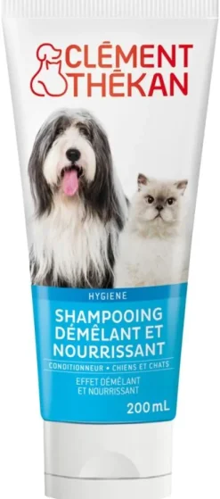 Shampoing démêlant chiens et chats Clément Thékan - tube de 200 ml