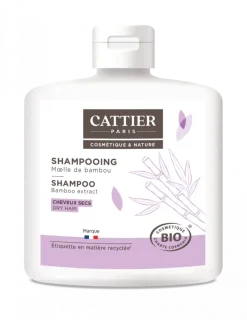 Shampoing Moëlle de Bambou Bio (cheveux secs) Cattier - flacon 250 ml