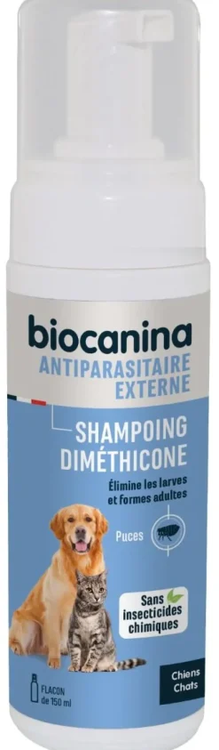 Shampoing mousse sans rinçage Biocanina - flacon de 150 ml