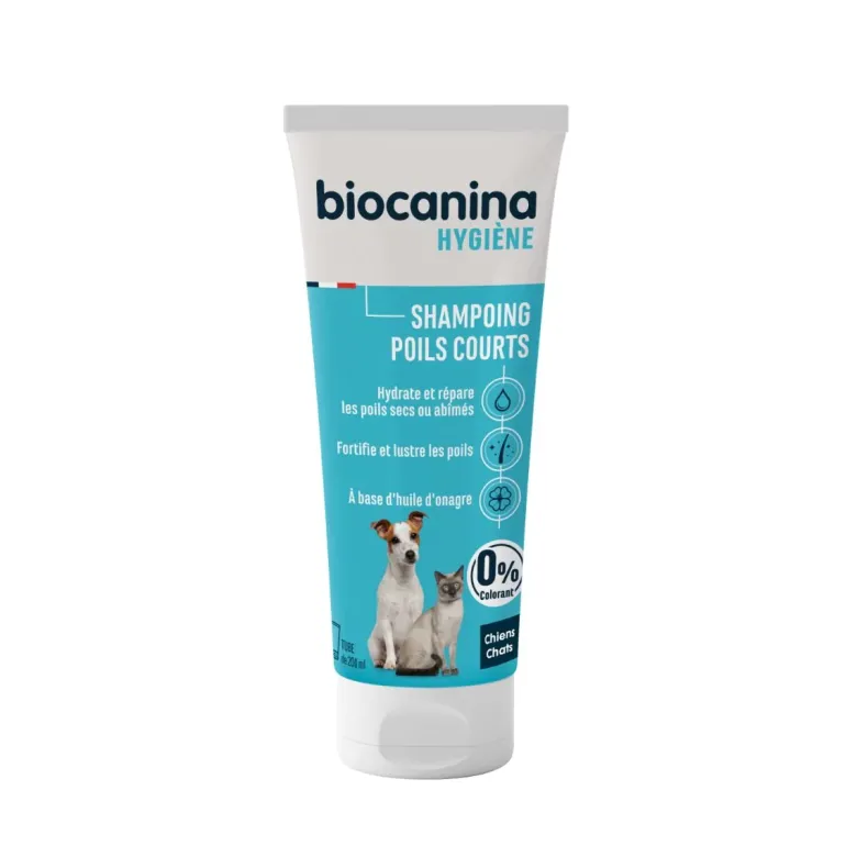 Shampoing poils courts chien et chat Biocanina - tube de 200 ml
