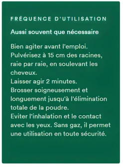 Shampoing sec en poudre extra-doux au lait d’Avoine sans gaz Klorane - flacon de 50 g