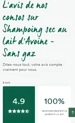 Shampoing sec en poudre extra-doux au lait d’Avoine sans gaz Klorane - flacon de 50 g