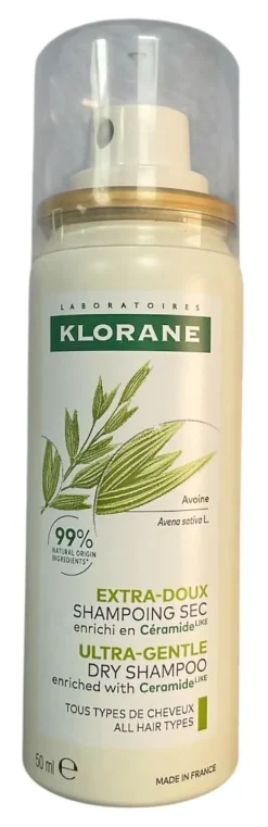 Shampoing sec extra-doux Klorane - spray de 50ml