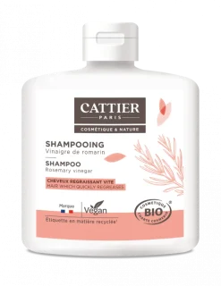 Shampoing Vinaigre de Romarin Bio Cheveux Gras Cattier - flacon 250 ml