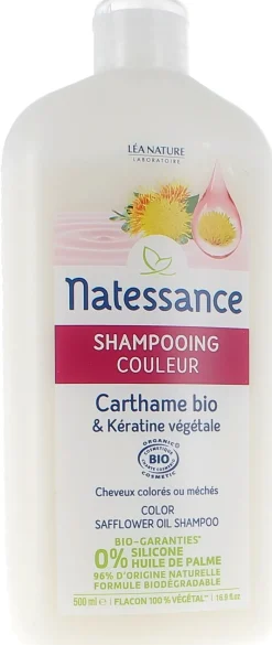 Shampooing couleur bio Natessance - flacon de 500 ml