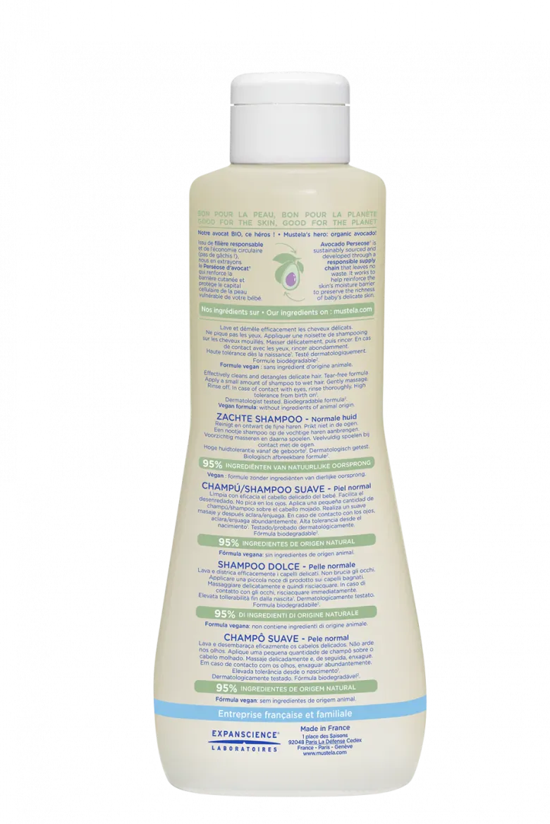Shampooing doux cheveux délicats Mustela
