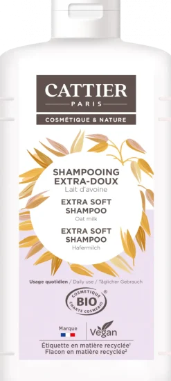 Shampooing extra-doux Bio Cattier - flacon de 1 L
