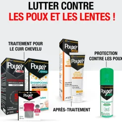 Shampooing Flash traitement anti-poux et lentes Pouxit - offre spéciale lot de 2 flacons de 100ml