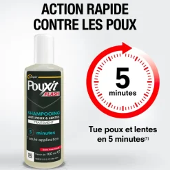 Shampooing Flash traitement anti-poux et lentes Pouxit - offre spéciale lot de 2 flacons de 100ml