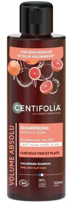Shampooing volume cheveux fins et plats bio Centifolia - flacon de 200ml