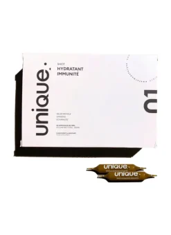 Shots hydratants immunité Unique - boîte de 30 ampoules