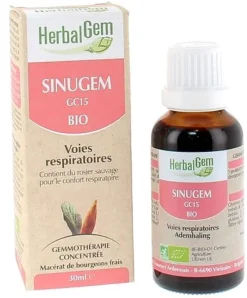 Sinugem voies respiratoires bio Herbalgem - flacon de 30 ml