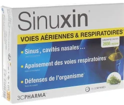 Sinuxin voies aériennes & respiratoires 3C Pharma – 15 comprimés
