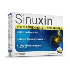 Sinuxin voies aériennes & respiratoires 3C Pharma - boite de 16 sachets