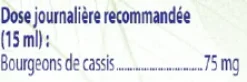 Sirop CASSIS Bourgeons Macérat Glycériné Allergie, Hypotension BOIRON - flacon de 60 ml