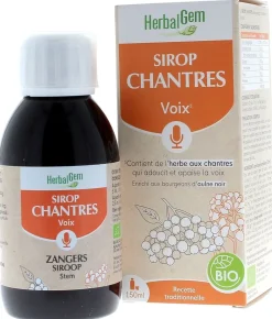 Sirop des Chantres bio Herbalgem – flacon 150 ml