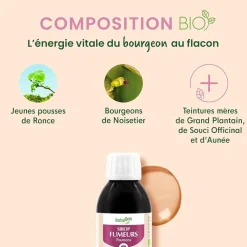 Sirop des fumeurs bio Herbalgem - flacon de 150 ml + gommes gorge offertes