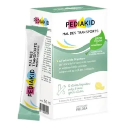Sirop Mal Des Transports Pediakid - boîte de 10 sticks liquides prêts à boire