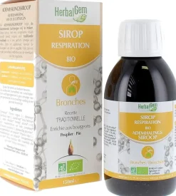 Sirop pour la respiration bio Herbalgem - flacon de 150 ml