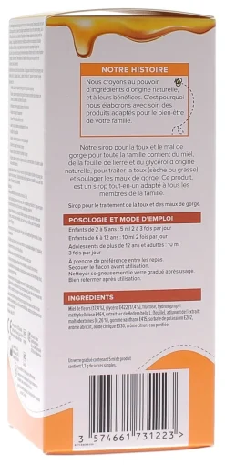 Sirop toux et mal de gorge Zarbeil - flacon de 150ml
