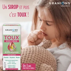 Sirop toux sèche et grasse Granions - flacon de 120ml