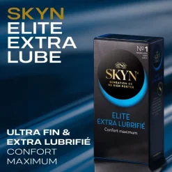 Skyn Extra Lubrifié Préservatifs sans latex Manix - boîte de 10 préservatifs