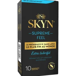 Skyn suprême feel extra lubrifié préservatifs Manix