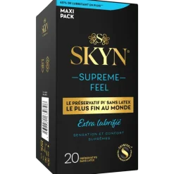 Skyn suprême feel extra lubrifié préservatifs Manix