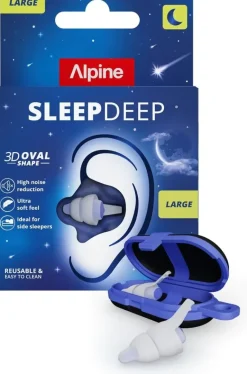Sleep Deep bouchons d'oreille Alpine - une paire + une boite de transport