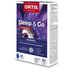 Sleep & Go Sommeil action rapide Ortis - boîte de 30 comprimés