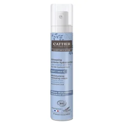 Sleeping crème hydratante peaux déshydratées bio Cattier - flacon pompe de 50ml