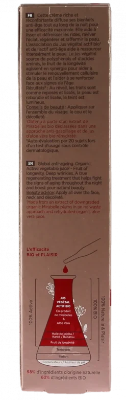 Sleeping crème redensifiante Cattier - flacon-pompe de 50ml